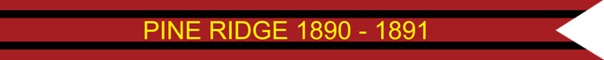 Pine Ridge 1890–1891 U.S. Army Campaign Streamer